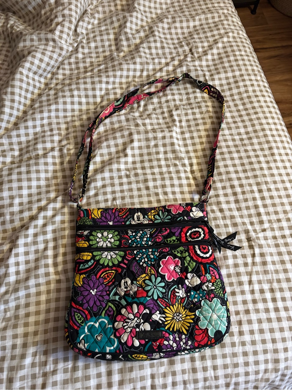Vera Bradley Floral Quilted Crossbody Bag - Mickey